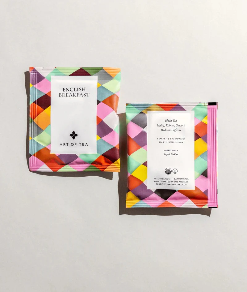 ORGANIC ENGLISH BREAKFAST TEA PYRAMID SACHETS - Image 3